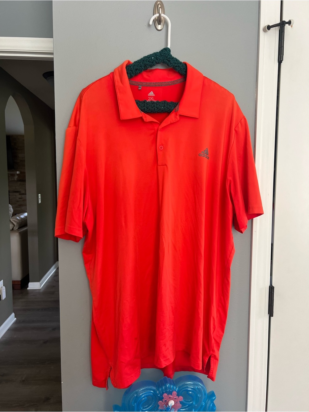 Adidas Men’s Orange Performance Polo Shirt